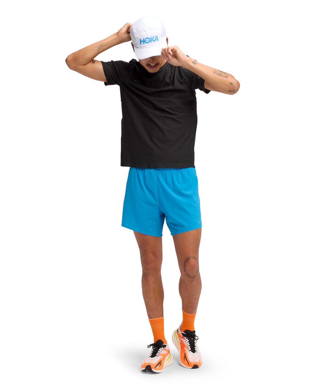 HOKA Glide 5 Short W/ Brief Hombre HOKA Blue — vista frontal