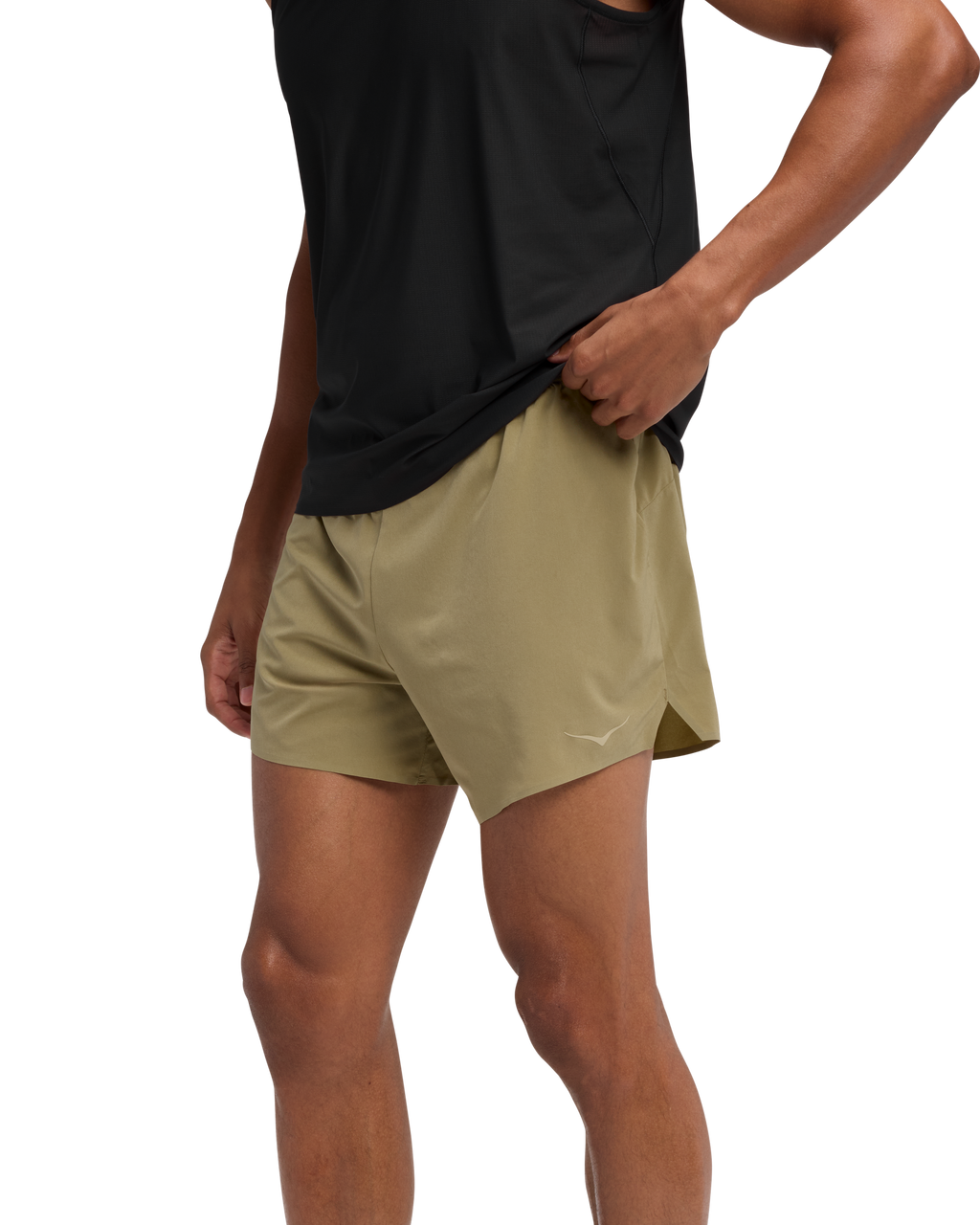 HOKA Glide 5 Short W/ Brief Hombre Wild Mushroom — vista lateral