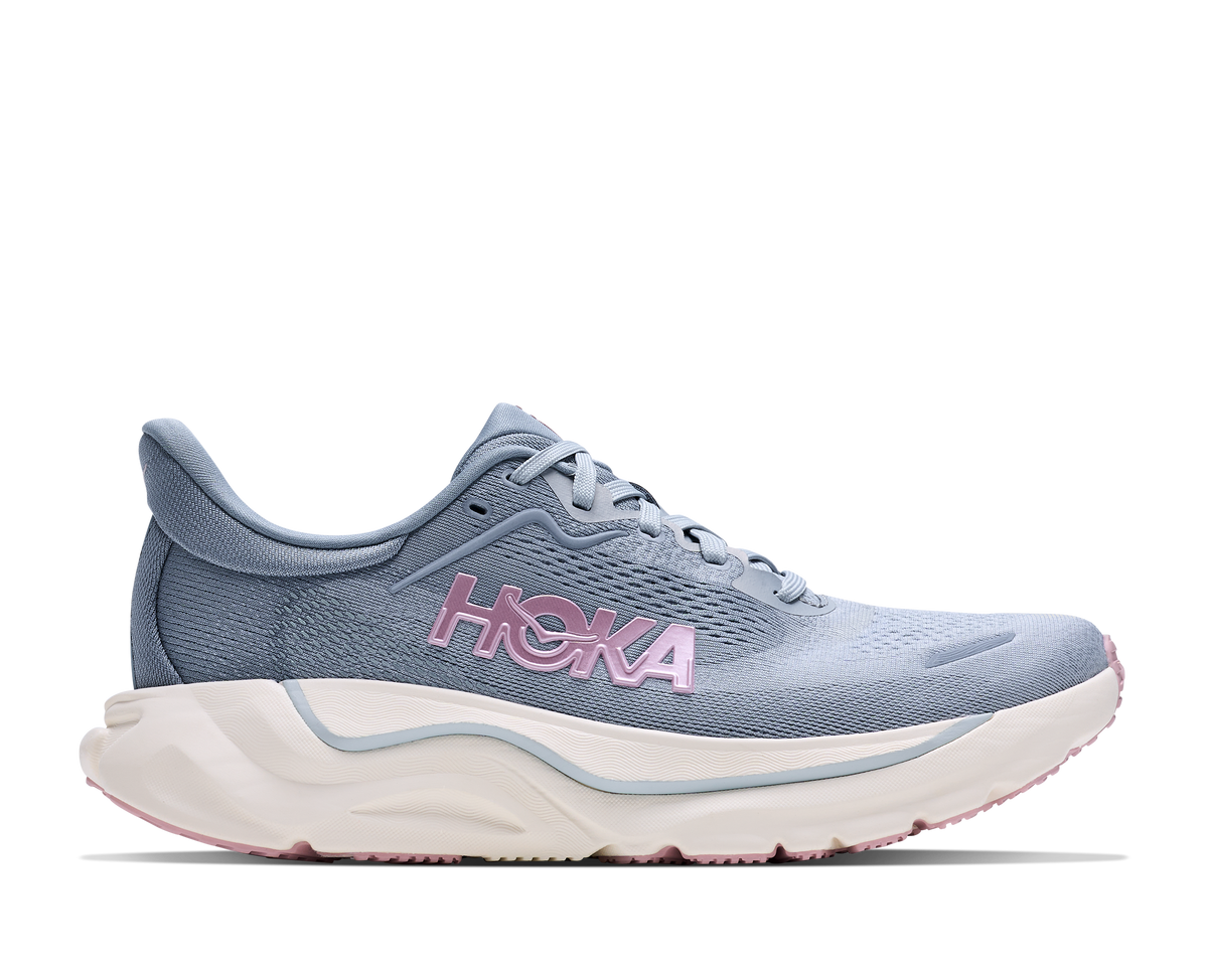 HOKA Arahi 9 GLM Mujer Mineral Blue / Washed Blue — vista lateral