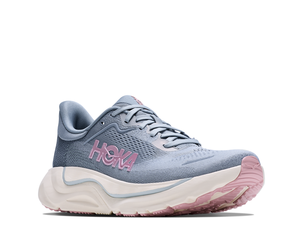 HOKA Arahi 9 GLM Mujer Mineral Blue / Washed Blue — vista trasera