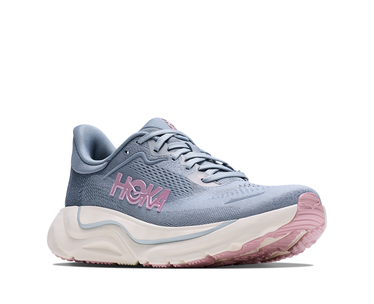 HOKA Arahi 9 GLM Mujer Mineral Blue / Washed Blue — vista trasera