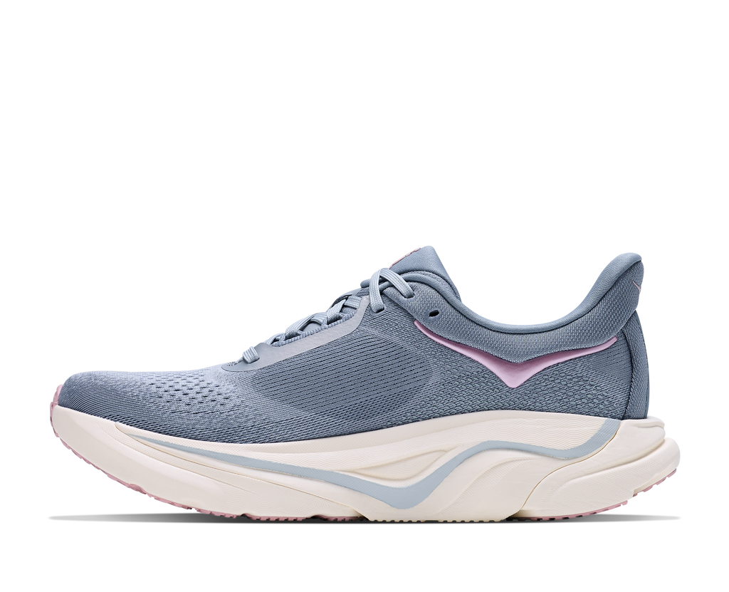 HOKA Arahi 9 GLM Mujer Mineral Blue / Washed Blue — detalle