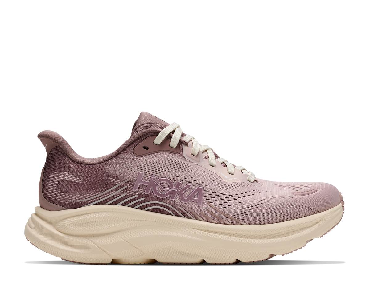 HOKA Clifton 11 GLM Mujer Pink Opal / Quartzite — vista lateral
