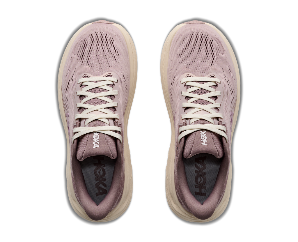 HOKA Clifton 11 GLM Mujer Pink Opal / Quartzite — vista medial