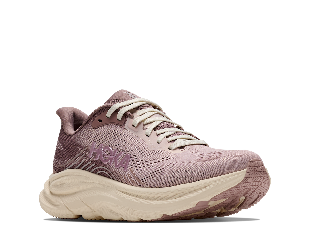 HOKA Clifton 11 GLM Mujer Pink Opal / Quartzite — vista trasera