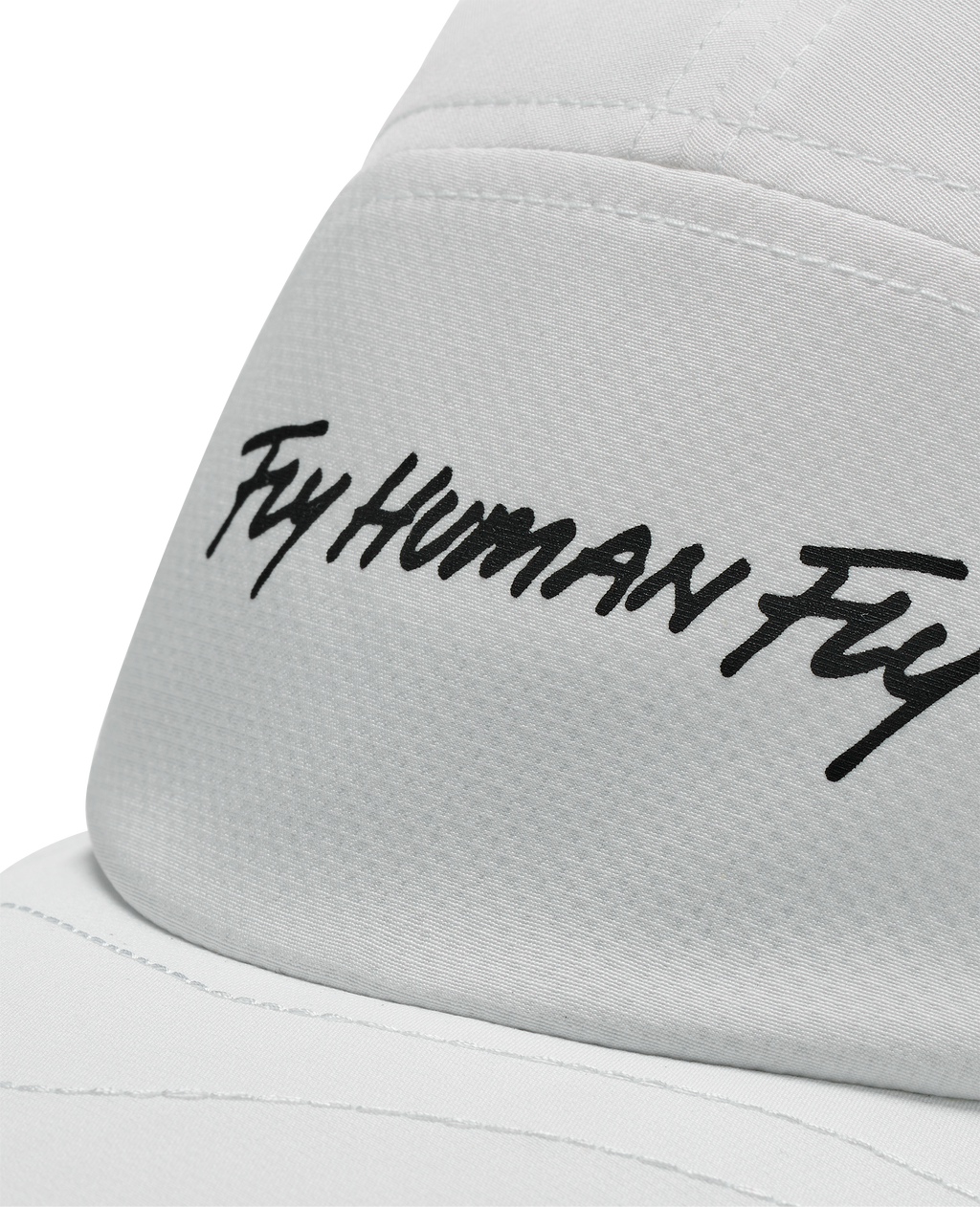HOKA HOKA Run Hat Joy Prt Unisex White / Multi — vista tres cuartos