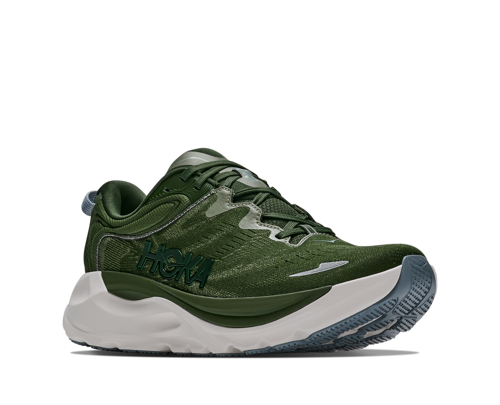 HOKA Gaviota 6 GLM Hombre Baby Kale / Nettle Leaf — vista trasera
