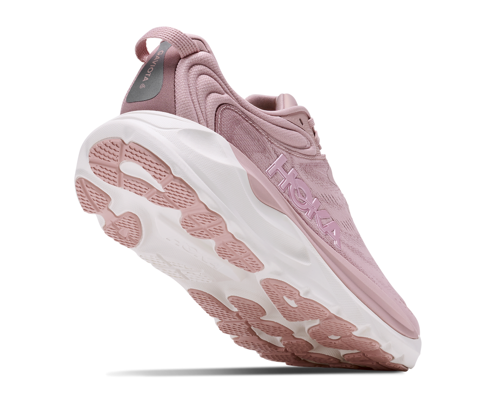 HOKA Gaviota 6 GLM Mujer Pink Opal / Quartzite — vista tres cuartos