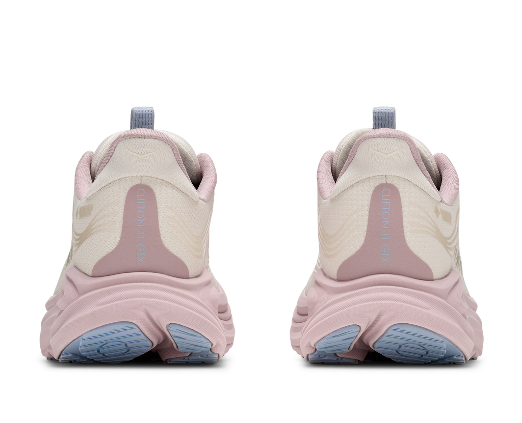 HOKA Clifton 11 GTX GLM Mujer Alabaster / Pink Opal — vista superior