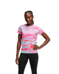 HOKA Airolite Short Sleeve 2.0 Mujer Pink Blurr — vista lateral